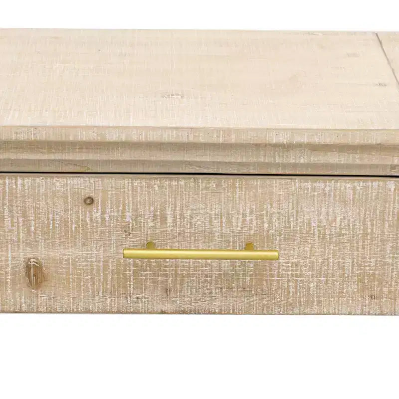 Mesa consola curvada con 2 cajones para recibidor, mesa de entrada minimalista de madera con almacenamiento para sala de estar