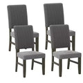 Costway Dining Chair Set of 4 Mid-Century Modern Velvet Fabric Upholstered Chairs