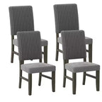 Costway Dining Chair Set of 4 Mid-Century Modern Velvet Fabric Upholstered Chairs