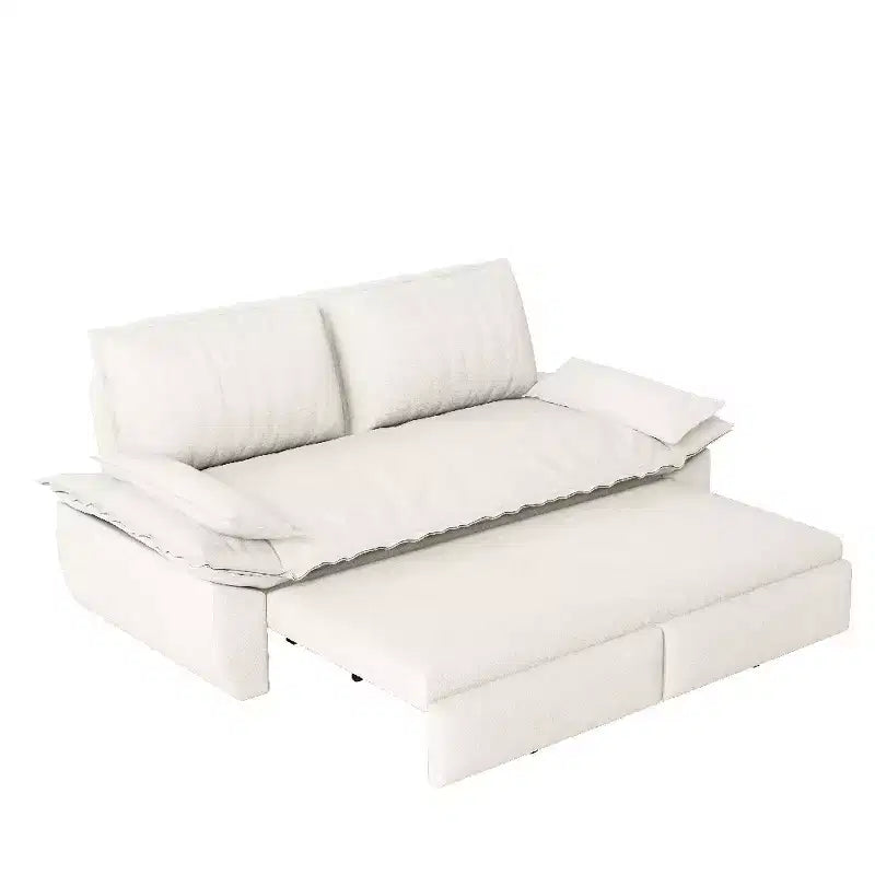 Whisen Sofá Cama 3 en 1 de Terciopelo Tamaño Queen, Sofá Loveseat Convertible