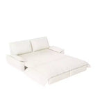 Whisen Sofá Cama 3 en 1 de Terciopelo Tamaño Queen, Sofá Loveseat Convertible