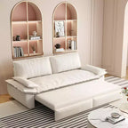 Whisen Sofá Cama 3 en 1 de Terciopelo Tamaño Queen, Sofá Loveseat Convertible