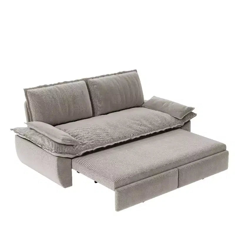 Whisen Sofá Cama 3 en 1 de Terciopelo Tamaño Queen, Sofá Loveseat Convertible