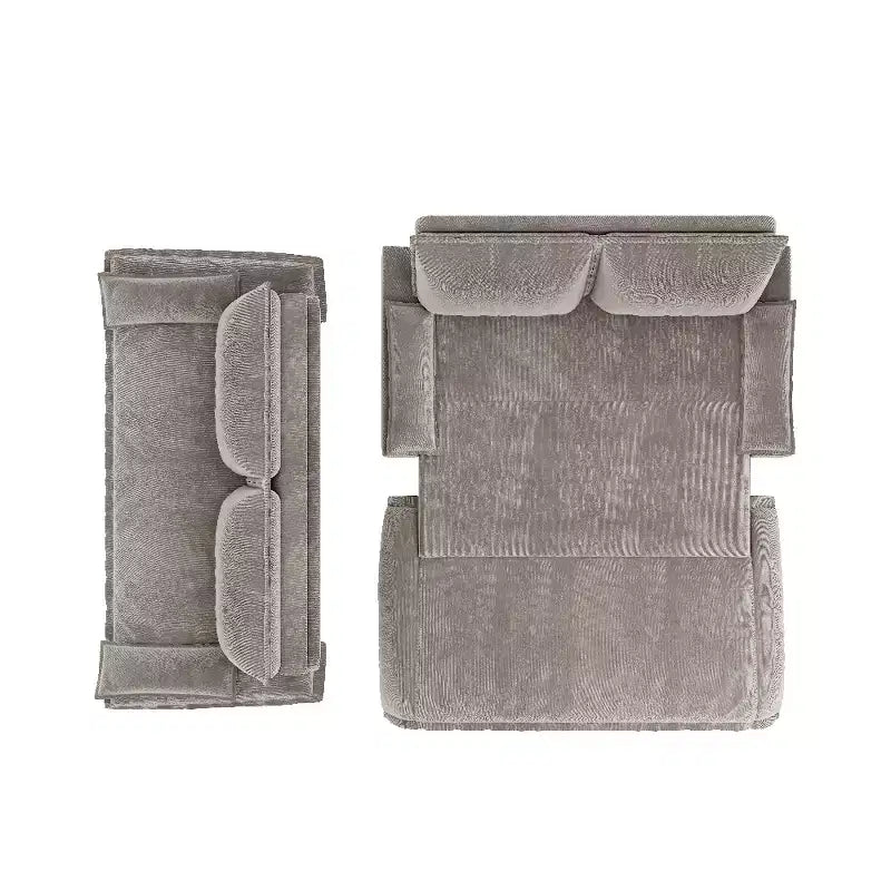 Whisen Sofá Cama 3 en 1 de Terciopelo Tamaño Queen, Sofá Loveseat Convertible