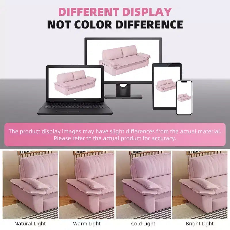 Whisen Sofá Cama 3 en 1 de Terciopelo Tamaño Queen, Sofá Loveseat Convertible