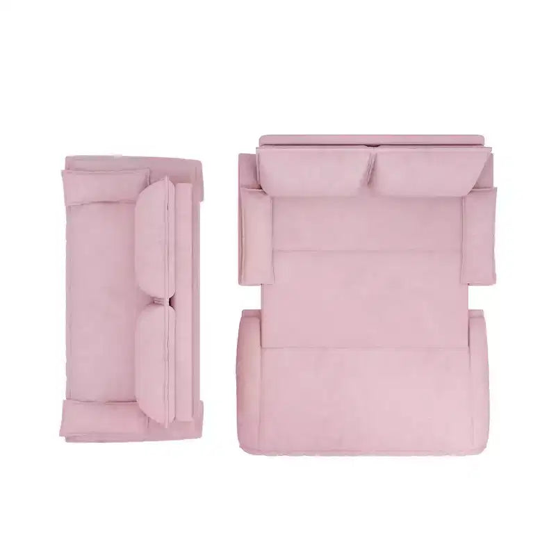 Whisen Sofá Cama 3 en 1 de Terciopelo Tamaño Queen, Sofá Loveseat Convertible
