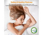 Colchón King en oferta: colchón de espuma viscoelástica de gel de 14 pulgadas, tecnología de enfriamiento, sensación media, alivio de presión, certificado CertiPUR-US, 7 capas de espuma