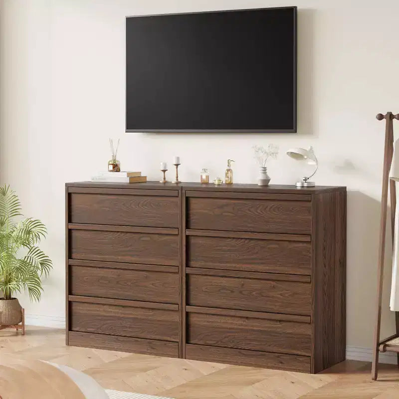 Cómoda de 4 cajones para dormitorio, mesita de noche con 4 cajones de gran almacenaje, mesa auxiliar pequeña para salón, habitación infantil, recibidor