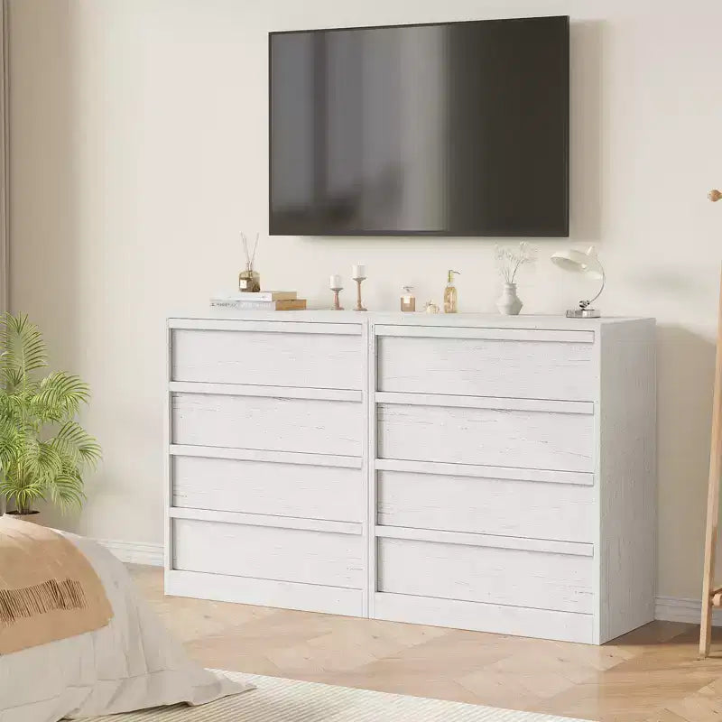 Cómoda de 4 cajones para dormitorio, mesita de noche con 4 cajones de gran almacenaje, mesa auxiliar pequeña para salón, habitación infantil, recibidor