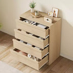 Cómoda de 4 cajones para dormitorio, mesita de noche con 4 cajones de gran almacenaje, mesa auxiliar pequeña para salón, habitación infantil, recibidor