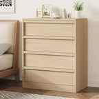 4 Drawer Dresser for Bedroom, Nightstand 4 Chest of Drawers with Large Storage, Small Bedside Table for Living Room, Nursery, Entryway