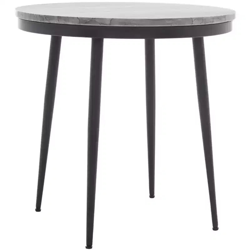 Mesa auxiliar de mármol Nylah - ACC3716 - Mármol gris/negro - Safavieh