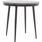 Mesa auxiliar de mármol Nylah - ACC3716 - Mármol gris/negro - Safavieh