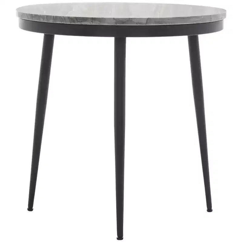 Mesa auxiliar de mármol Nylah - ACC3716 - Mármol gris/negro - Safavieh
