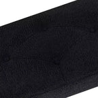 Banco tapizado Furniliving de piel sintética con botones y patas de metal para dormitorio/entrada/pasillo