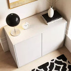 Gaoyangjiaju Tocador moderno crema de 3 cajones de 31.4 pulgadas, cómoda de empuje para abrir, mesita de noche pequeña para dormitorio, armario de almacenamiento