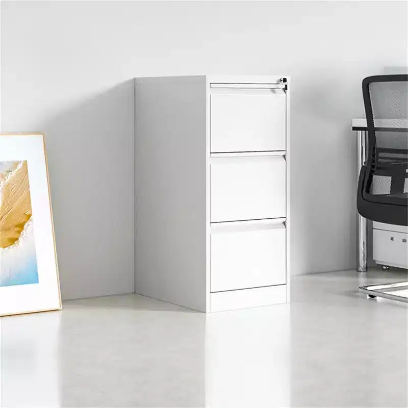Archivador Acekool de 3 cajones con cerradura, archivador vertical de alta resistencia para oficina en casa