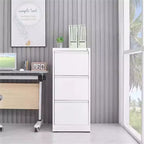 Archivador Acekool de 3 cajones con cerradura, archivador vertical de alta resistencia para oficina en casa