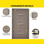 Cajones para cocina exterior de 17 an. x 30 al. x 21 prof., cajones triples de montaje empotrado para barbacoa con tirador de acero inoxidable, combo de portarrollos de papel de cocina para isla de barbacoa