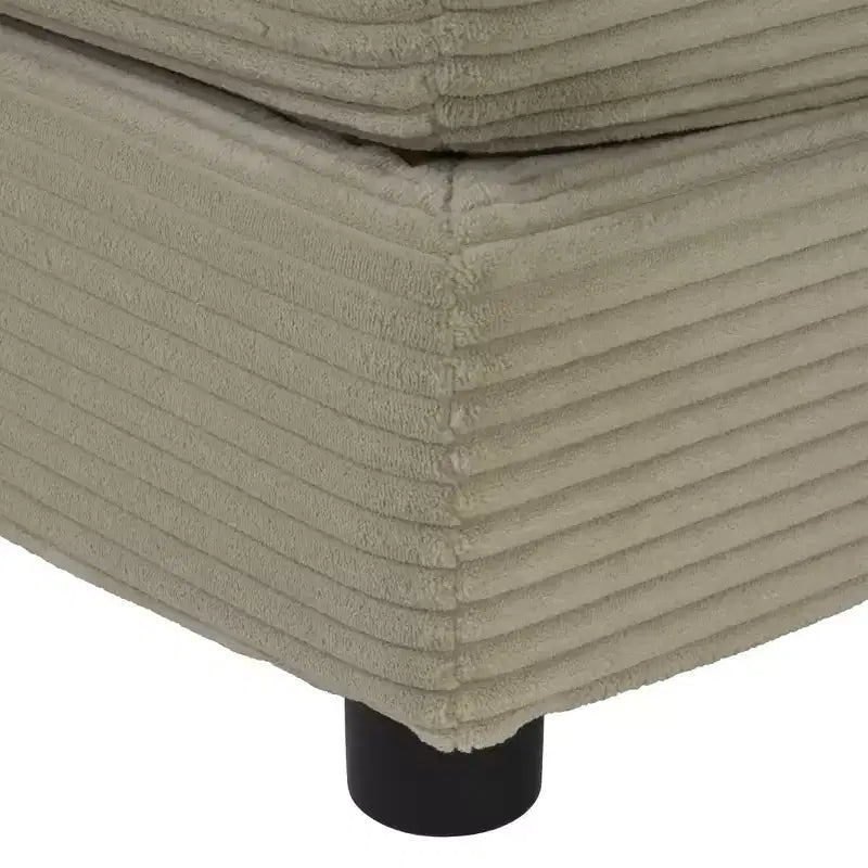 MAYEERTY 70.8 Sofá moderno Sofá modular tapizado en pana con cuatro cojines para sala de estar Marrón