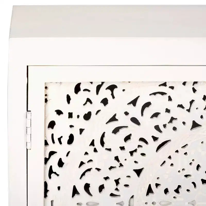 Mueble de TV Raura con 2 Estantes y 2 Puertas - MED5300 - Blanco Lavado - Safavieh