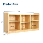 Gabinete Montessori de madera de 2 niveles para niños, estanterías para libros para niños pequeños, organizadores y almacenamiento de juguetes para niños, muebles para aulas, guarderías, salas de juegos