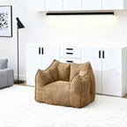 Sillones individuales con espuma de alta resiliencia para salas de estar y dormitorios, cómodos sofás cuadrados, sofás para que los adultos jueguen, lean y vean televisión