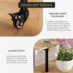 Estante de plantas de pared de rejilla de 3 niveles, exhibidor de rejilla de metal de alta resistencia con estantes y ganchos ajustables, estante de plantas multiusos para interiores y exteriores para jardín, hogar