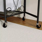 Estante de almacenamiento multifuncional con barras para colgar y estantes, cesta de metal con ruedas, adecuado para baños, lavaderos y dormitorios.