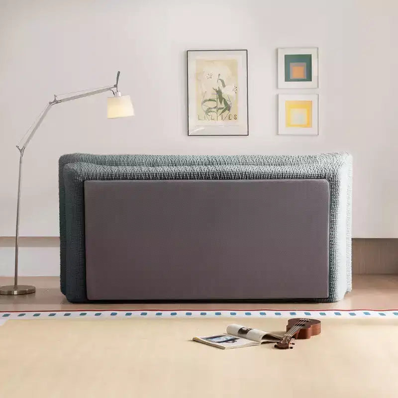 Sofá elíptico de dos plazas EHMKNP en forma de velero - Sofá de salón de lujo con espuma comprimida de alta densidad