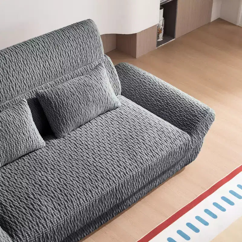 Sofá elíptico de dos plazas EHMKNP en forma de velero - Sofá de salón de lujo con espuma comprimida de alta densidad