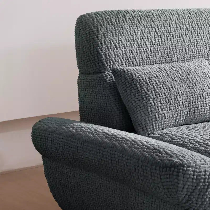 Sofá elíptico de dos plazas EHMKNP en forma de velero - Sofá de salón de lujo con espuma comprimida de alta densidad