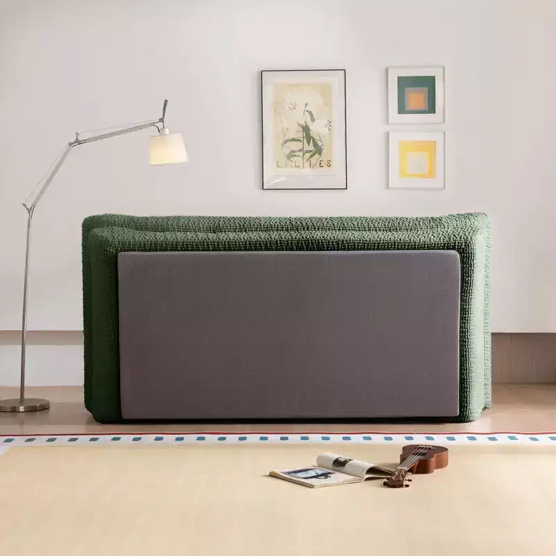 Sofá elíptico de dos plazas EHMKNP en forma de velero - Sofá de salón de lujo con espuma comprimida de alta densidad