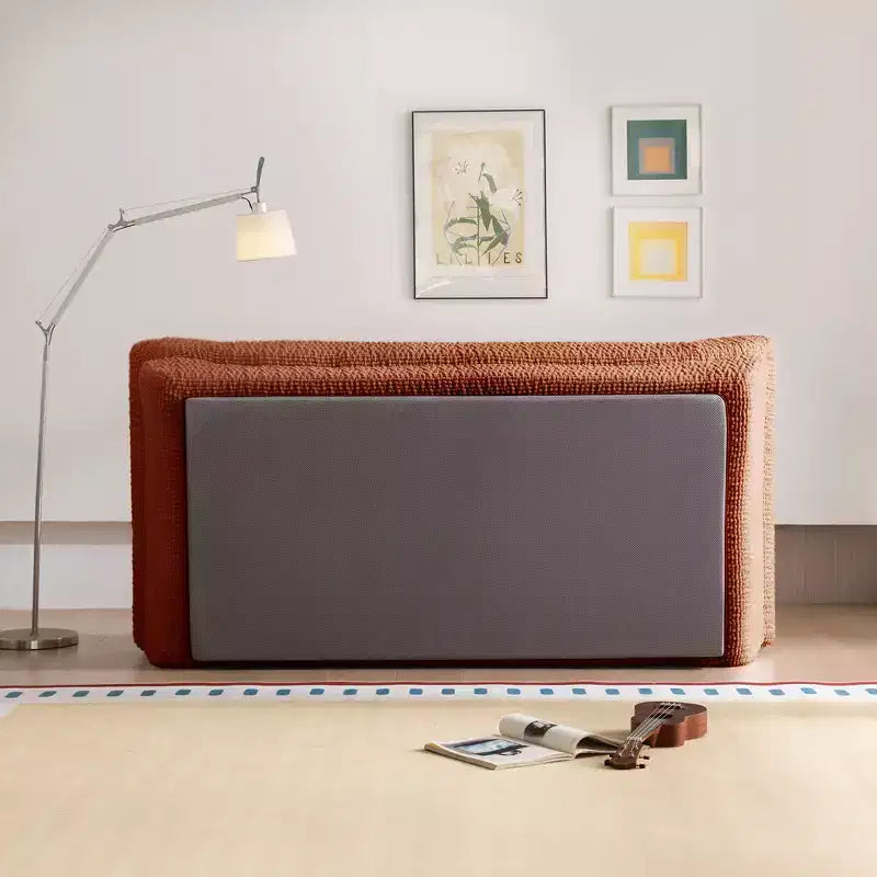 Sofá elíptico de dos plazas EHMKNP en forma de velero - Sofá de salón de lujo con espuma comprimida de alta densidad