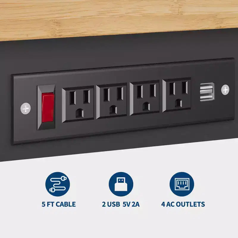 Banco de trabajo de altura ajustable de 60 pulgadas, capacidad máxima de 2200 libras, mesa de trabajo de madera, estación de trabajo de alta resistencia para garaje, taller, hogar, oficina