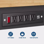 Banco de trabajo de altura ajustable de 60 pulgadas, capacidad máxima de 2200 libras, mesa de trabajo de madera, estación de trabajo de alta resistencia para garaje, taller, hogar, oficina