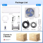 Ductless Mini Split Air Conditioner & Heater with Inverter Technology - 22 SEER2 - White