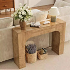 Mesa Consola de Granja, Mesa Estrecha de Madera para Entrada Detrás del Sofá, Mueble Rústico Delgado para Pasillo para Salas de Estar, Recibidores y Apartamentos