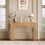 Mesa Consola de Granja, Mesa Estrecha de Madera para Entrada Detrás del Sofá, Mueble Rústico Delgado para Pasillo para Salas de Estar, Recibidores y Apartamentos