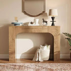 Mesa Consola de Granja, Mesa Estrecha de Madera para Entrada Detrás del Sofá, Mueble Rústico Delgado para Pasillo para Salas de Estar, Recibidores y Apartamentos