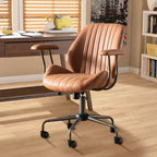 Silla de oficina ergonómica moderna HOMLUX, de tela de gamuza, para ejecutivos u oficina en casa
