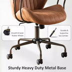 Silla de oficina ergonómica moderna HOMLUX, de tela de gamuza, para ejecutivos u oficina en casa