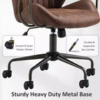 Silla de oficina ergonómica moderna HOMLUX, de tela de gamuza, para ejecutivos u oficina en casa
