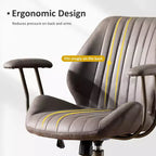 Silla de oficina ergonómica moderna HOMLUX, de tela de gamuza, para ejecutivos u oficina en casa