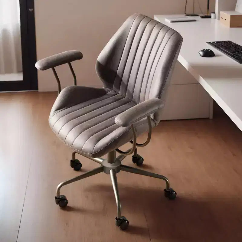 Silla de oficina ergonómica moderna HOMLUX, de tela de gamuza, para ejecutivos u oficina en casa