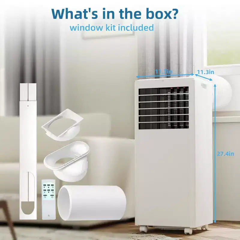 Acekool 8,000 BTU Portable Air Conditioner, 3-in-1 AC with Fan & Dehumidifier, Sleep Mode, Cools Rooms up to 250 Sq Ft