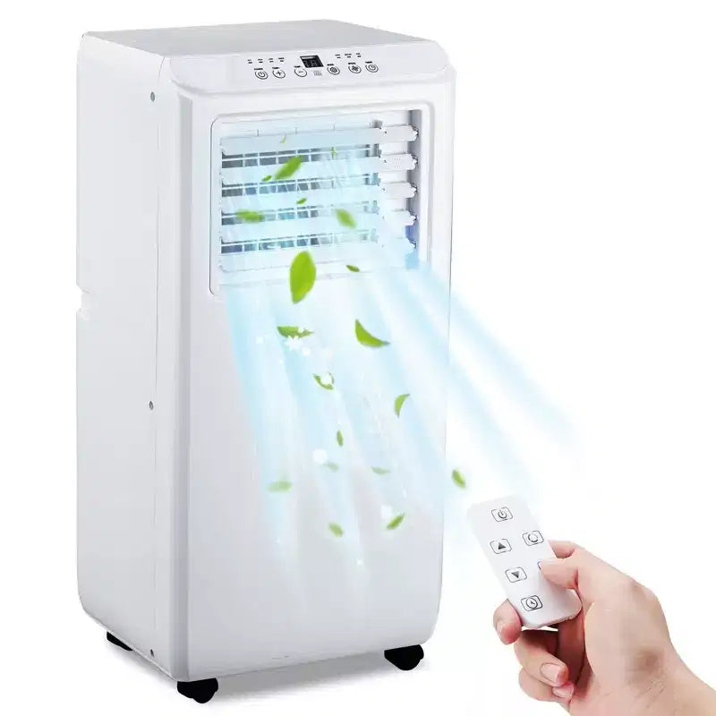 Acekool 10,000 BTU Portable Air Conditioner, 3-in-1 Cooling Fan Dehumidifier, Remote, 24H Timer, Window Kit for Rooms up to 450 Sq Ft