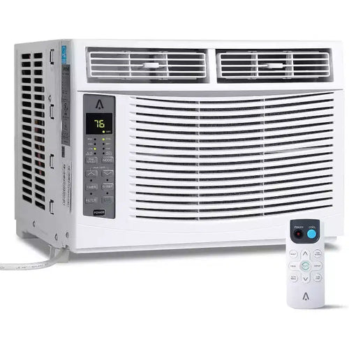 Acekool 6,000 BTU Window Air Conditioner, Smart Wi-Fi AC with Remote, Quiet Cooling for Rooms up to 250 Sq Ft