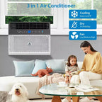 Acekool 6,000 BTU Smart Window Air Conditioner, Wi-Fi Room AC with Remote, Quiet Cooling for Rooms up to 250 Sq Ft