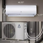 Acekool 9,000 BTU Mini Split AC Heat Pump, 19 SEER2, WiFi Smart Control, 115V Ductless System for Rooms up to 450 Sq Ft